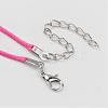 Korean Waxed Polyester Cord Necklace Making NJEW-JN01558-3