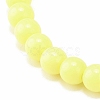 Candy Color Acrylic Round Beaded Stretch Bracelet for Women BJEW-JB08052-5