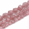 Natural Strawberry Quartz Beads Strands G-S332-8mm-006-2