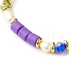 Handmade Polymer Clay Stretch Bracelets Sets BJEW-JB06350-01-9