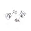 304 Stainless Steel Stud Earrings EJEW-F053-D-3