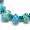 Synthetic Turquoise Beaded Stretch Bracelets BJEW-S134-03-2