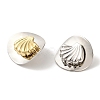 Rack Plating Brass Stud Earrings EJEW-B062-04GP-02-1