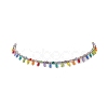 Glass Seed Beaded Charms Necklace for Women NJEW-JN04189-4