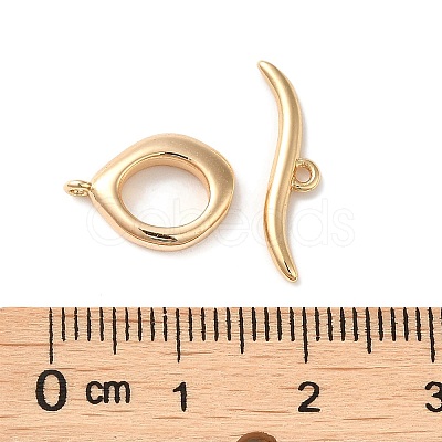 Brass Toggle Clasps KK-P239-04P-1