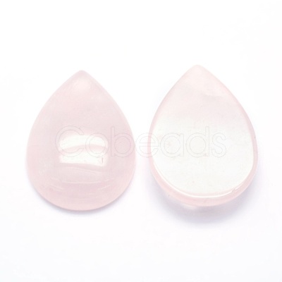 Natural Rose Quartz Cabochons X-G-P393-G05-1