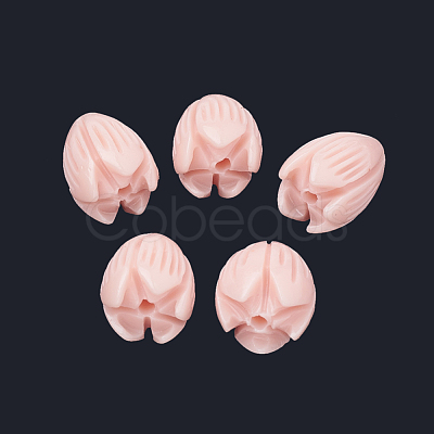 Dyed Synthetic Coral Beads CORA-N002-B-04J-1