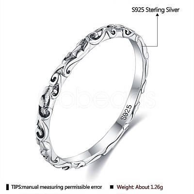 925 Sterling Silver Finger Rings RJEW-BB48501-8-1