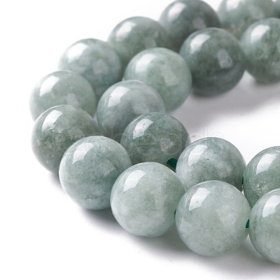 Natural White Jade Imitation Burmese Jade Beads Strands G-I299-F09-8mm-1