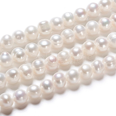 Natural Cultured Freshwater Pearl Beads Strands PEAR-I004-09-1