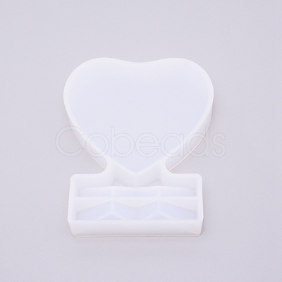 Heart Photo Frame Silicone Molds DIY-WH0176-43A-1