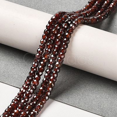 Cubic Zirconia Bead Strands ZIRC-G001-01B-1