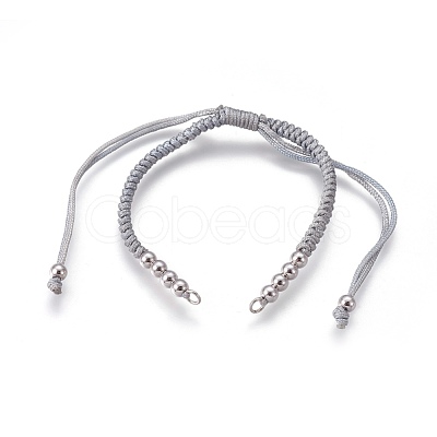 Nylon Cord Braided Bead Bracelets Making BJEW-F360-FP03-1