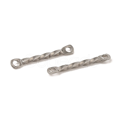 Non-Tarnish 304 Stainless Steel Connector Charms STAS-Q323-02C-P-1