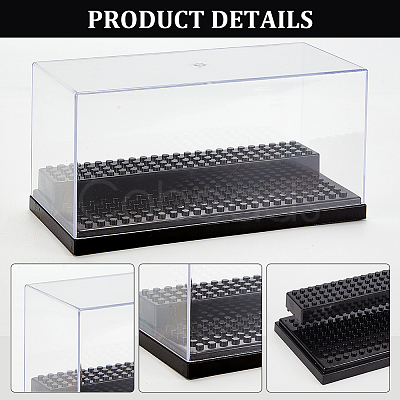 2-Tier Acrylic Minifigure Display Cases ODIS-WH0027-047C-1