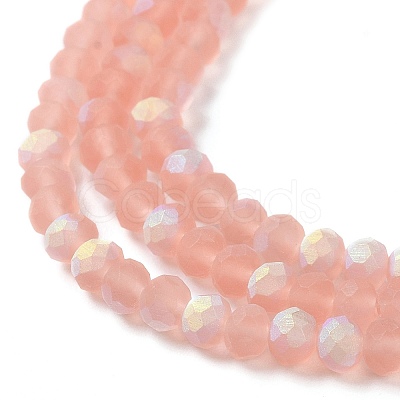 Transparent Glass Beads Strands EGLA-A044-T4mm-MB21-1