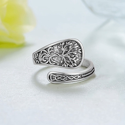 Tibetan Style Alloy Cuff Rings PW-WG7FC57-01-1