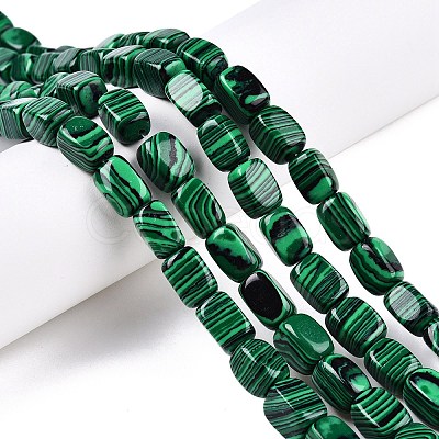 Synthetic Malachite Beads Strands G-T138-94-1