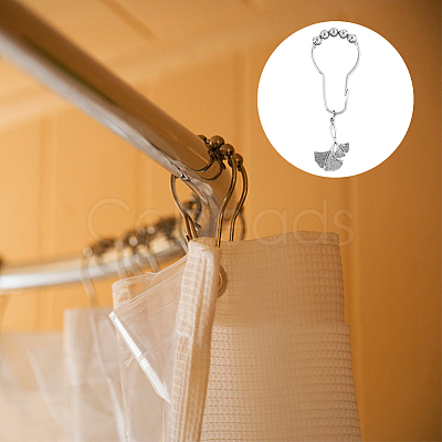 SUPERFINDINGS 1 Set Iron Shower Curtain Rings HJEW-FH0001-46-1