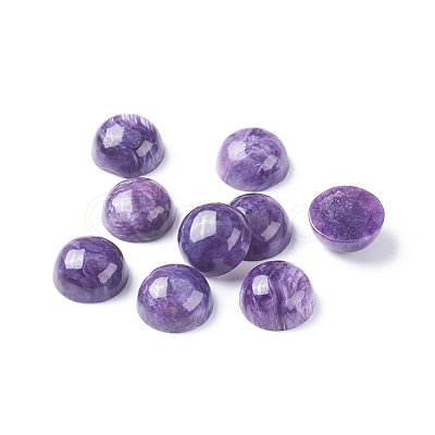 Natural Charoite Cabochons G-E557-08C-1