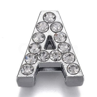 Alloy Slide Charms RB-F034-01-P-RS-1