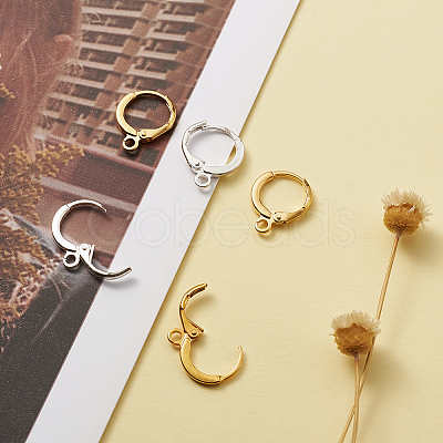 Brass Hoop Earring Findings KK-TA0008-03-NF-1