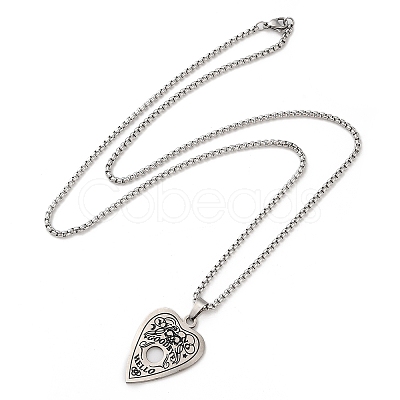 Heart Pendant Necklaces NJEW-A023-03P-1