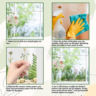 Self-Adhesive PVC Window Sticker DIY-WH0457-002-1