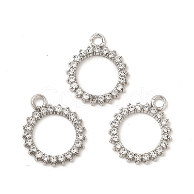 Alloy Rhinestone Pendants PALLOY-I217-16P-1