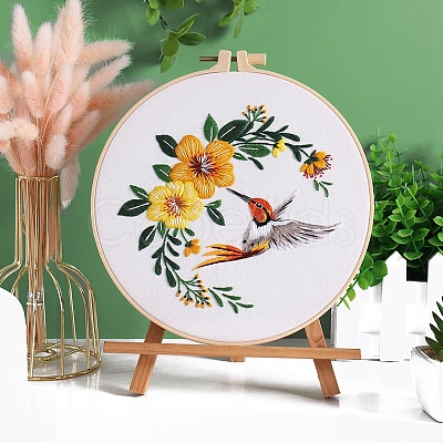 DIY Flower Pattern Embroidery Kits PW-WGC4D92-01-1