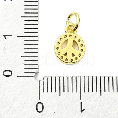 Brass Micro Pave Cubic Zirconia Pendants KK-H475-29A-01G-1