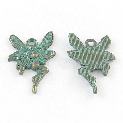 Zinc Alloy Angel Pendants PALLOY-R065-026-LF-1