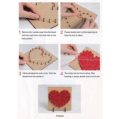 Christmas Themed DIY Nail String Art Kit for Adults DIY-P014-D04-1