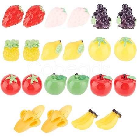 Nbeads 55Pcs 11 Styles Opaque Resin Decoden Cabochons CRES-NB0001-34-1