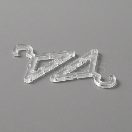 Transparent Acrylic Earring Display Accessories EDIS-WH0030-08G-1