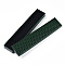 Rhombus Textured Cardboard Jewelry Necklace Boxes, with Black Sponge, for Jewelry Gift Packaging, Rectangle, Dark Green, 21.1x4.3x2.1cm, Inside: 20.8×3.85cm