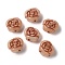 Opaque Lampwork Beads, Rose, Dark Salmon, 13x8mm, Hole: 1mm, about 58~70pcs/100g