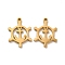 Ion Plating(IP) 304 Stainless Steel Pendants, Anchor & Helm Charms, Golden, 17x13x1.4mm, Hole: 1.4mm