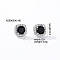 Elegant Zircon Square Stud Earrings for Women, Fashionable and Versatile, Square, Silver