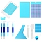 DIY Diamond Painting Tools Kit, included Tray, Glue Clay, Pen, Pen Grip, Scraper, Spoon, Brush, Mixed Color, Packing: 160x120x20mm