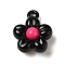 Spray Plating Alloy Pendants, Cadmium Free & Lead Free, Flower, Bisque, 15x12x6mm, Hole: 1.5mm