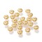 Eco-Friendly Alloy Spacer Beads, Long-Lasting Plated, Cadmium Free & Nickel Free & Lead Free, Flower, Real 18K Gold Plated, 4.8x1.5mm, Hole: 1.2mm