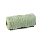 Cotton String Threads for Crafts Knitting Making, Dark Sea Green, 3mm, about 218.72 Yards(200m)/Roll