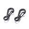 Alloy Keychain Carabiners, Spring Backpack Clasps Climbing Carabiners, Quick Release Hooks, Gunmetal, 24.4x10.7x6.2mm