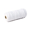 Cotton String Threads for Crafts Knitting Making, White, 3mm, about 109.36 Yards(100m)/Roll