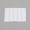 EVA Flat Round Invisible Earring Ear Support, with Self-adhesive, Earring Backs for Support Pads Earrings, White, 9x2mm