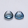Transparent Spray Painted Glass Charms GLAA-R211-01-D01-2