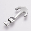 Tarnish Resistant 304 Stainless Steel Hook Clasps STAS-F122-28P-3