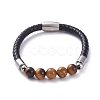 Unisex Leather Cord Bracelets BJEW-JB04852-2