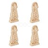 Rubber Wood Carved Onlay Applique AJEW-WH0248-464-1